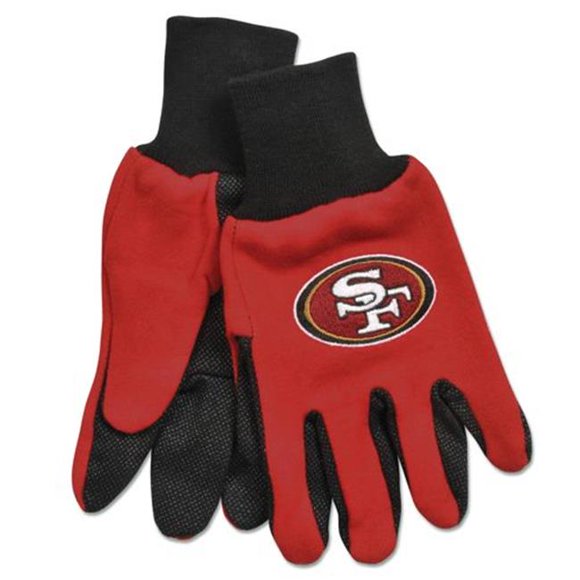 San Francisco 49ers Gants Bicolores Taille Adulte
