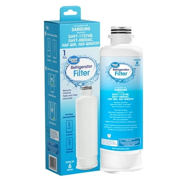 Great Value Replacement Water Filter for Samsung Fridge DA97-17376B, 02164 - White 1-Piece