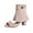 Beige, variant on Elegant Open Toe Platform Sandals with Zipper Heel and Gothic Cutouts for Women Secure Back-Zip and Spacious Forefoot for All-Day Comfort