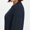 thumbnail image 5 of Vivianyo HD Women's V‑Neck Zip Up Nurse Work Sweatshirt, Fitted Stretch Long Sleeve Top, Fall Uniform Cover Up with Pen Sleeve Slots and Pockets for Medical Workplace and Daily Errands, Sizes S-2XL, 5 of 7
