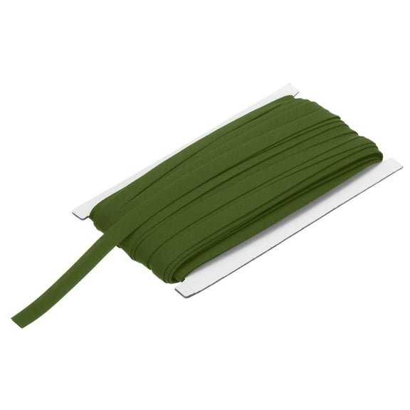 2/5 Inch Double Fold Bias Tape Polyester Continuous Bulk Bias Tape for Sewing,Seaming (Dark Green 25 Yards)