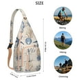 thumbnail image 3 of 4-Pockets Cross Body Bags for Woman Men,Cute Sea Life Sling Bag Chest Bag with Adjustable Strap Women's Crossbody Bags for Outdoors Hiking Traveling, 3 of 4