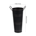 thumbnail image 3 of HERFIER Retro Flowerpot Balcony Flower Bucket Vase Metal Round Bucket with Handle 5.9x4.32x9.63in, 3 of 9