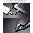 thumbnail image 4 of un Cble Lightning Court Blanc Porte-cls Usb C Cble De Charge Multiple Pour Iphone Android Cble De Chargeur Portable Magntique Pour Samsung Galaxy, 4 of 5