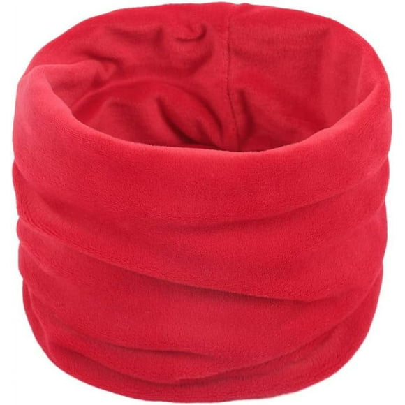 FYBTOF Winter Velvet Neck Warmer Gaiter Thermal Solid Color Scarf Face Mask Kids Scarf Winter-4215