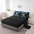 thumbnail image 5 of Manfei Baseball Ice Cream 7-Piece Twin Bedding Sets,Letter K Monogrammed Bedding Comforter Set For Boys Girls Reversible, 5 of 6