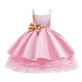 thumbnail image 3 of XEGLSBU Girls Christmas Dress Size 10 Long Sleeve Elegant Girls Party Dress Girl Tutu Gown for and Celebrations with Satin Fabric and Delicate Lace Embellishments Pink Size 12-13 Years, 3 of 6