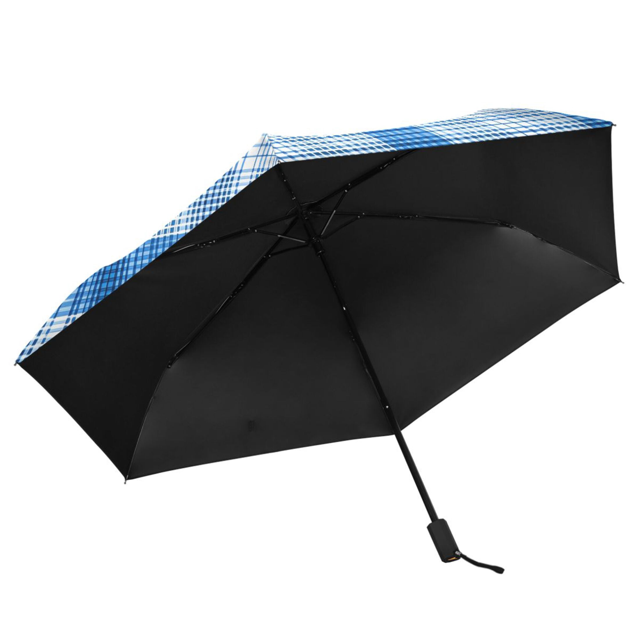 ALAZA Checkered Grid-a7 UPF 50+ Compact Folding Umbrella for Rain Travel Umbrella Packable