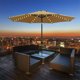 thumbnail image 1 of Guirnalda de luces con sombrilla solar - 104 LED - Con control remoto - 8 modos - IP67 - Resistente al agua - Para fiestas, Navidad, Halloween, Camping (luz blanca cálida), 1 of 5