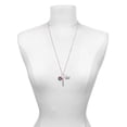thumbnail image 3 of Delight Jewelry Silvertone Multicolored Peace Sign Always My Mother Bar Zoe Necklace, 3 of 4
