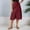 Red-A, variant on TIANZEN Women's Suede A Line Midi Skirt With Elastic Waist And Front Pockets For Fall And Winter Mini Skirt Corduroy Skirts for Women Knee Length