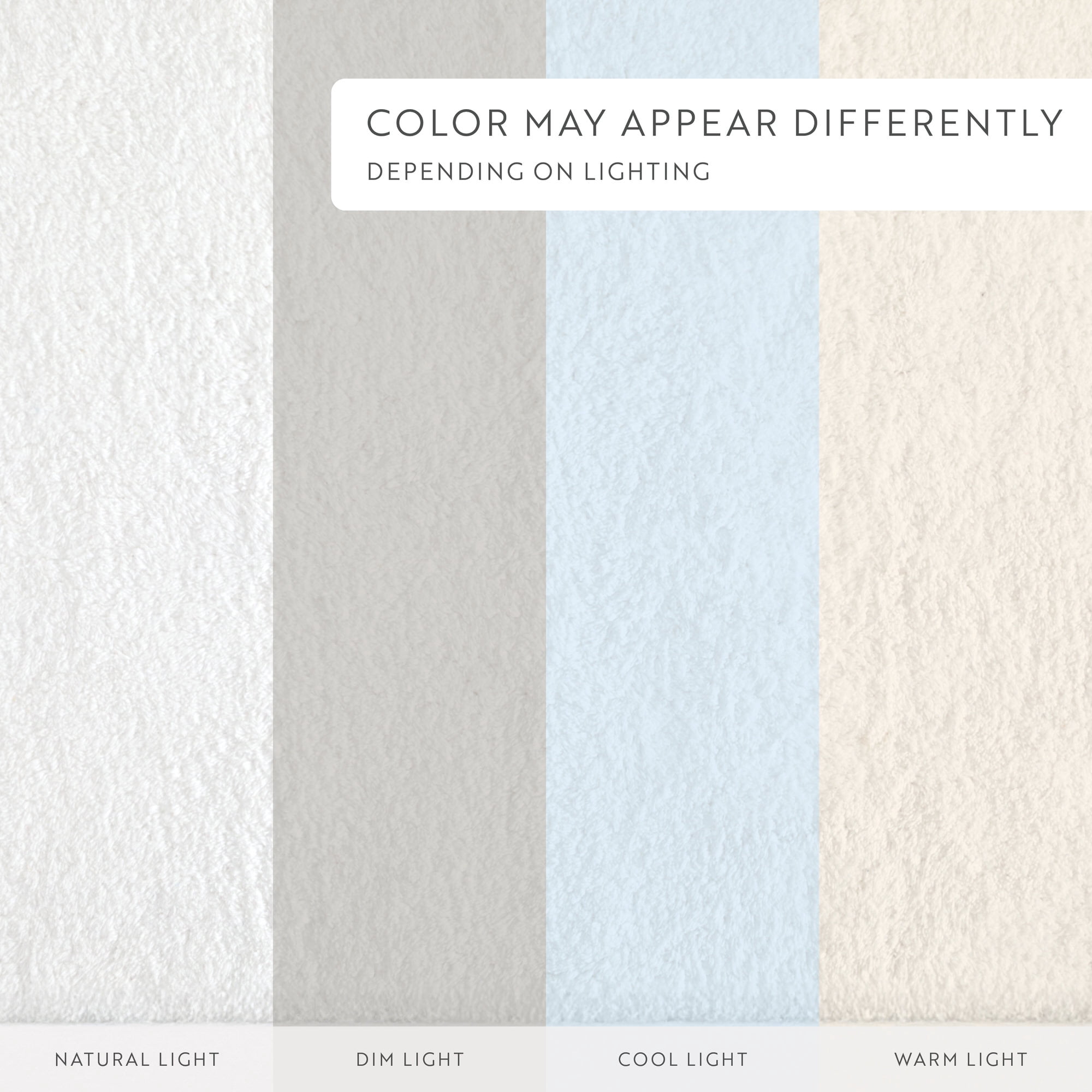 Noble Linens Reversible Dual-Texture Cotton Bath Mat, 24 in x 17 in, White