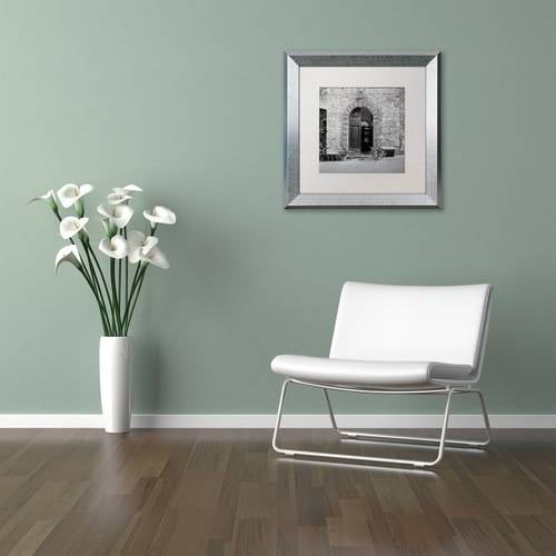 Trademark Fine Art "Tuscany I" Canvas Art by Alan Blaustein, White Matte, Silver Frame