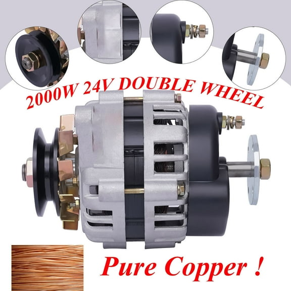 2000W Permanent Magnet Synchronous Generator PMA DC Low Rpm Alternator Charging