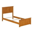 thumbnail image 2 of AFI Nantucket Twin Foundation Bed with Matching Footboard, Light Toffee, 2 of 12