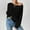 Black, variant on SuTry Womens Sweaters Long Sleeved Round Neck Knitted Sweater Pullover Solid Color Tops Fall Sweaters for Women(Beige,L)