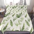thumbnail image 1 of HAHDAXIA Plant Pattern Bedding Solid Comforter Set for All Seasons,3 Pieces(1 Comforter+2 Pillowcases),Soft Microfiber Bedding Set Full(79"x90"), 1 of 7