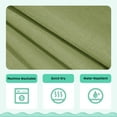 thumbnail image 3 of Yiannan No Hook Slub Textured Shower Curtain with Snap-in PEVA Liner, Mesh Window - Sage, 71 x 74, 3 of 6