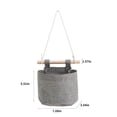 thumbnail image 2 of TACILIP Office Storage,Small Wall Hanging Organizer Bag, Linen Fabric Door Hanging Storage Basket with Pockets, Bin for Kitchen, Bedroom, Office, Office School Supplies Gifts, 2 of 6