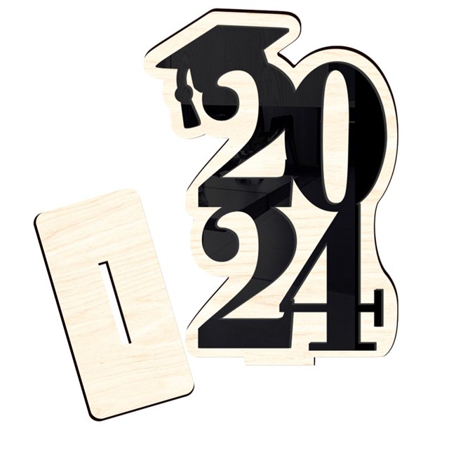 unbranded Graduation Table Wood Sign for Congrats Grad Table Centerpiece 1Pcs