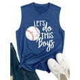 thumbnail image 4 of Baseball Mom Tank Tops Baseball Love Graphic Tee Shirts Women Summer Sleeveless, 4 of 6