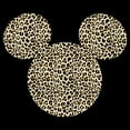 thumbnail image 2 of Men's Mickey & Friends Cheetah Print Mickey Mouse Logo Pull Over Hoodie Black Small, 2 of 4