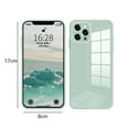 thumbnail image 1 of Glass Back Phone Covers with Solid Color Full Rugged Bumper Anti-Slip Design for Iphone 7P/8P/7/8/XS Max/XR/X/XS, 1 of 3