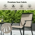 thumbnail image 2 of Barara King Patio Dining Chair,Outdoor Dining Room Chair,2 Piece Patio Dining Chairs Large Outdoor Chairs with Breathable Seat and Metal Frame-Brown, 2 of 8