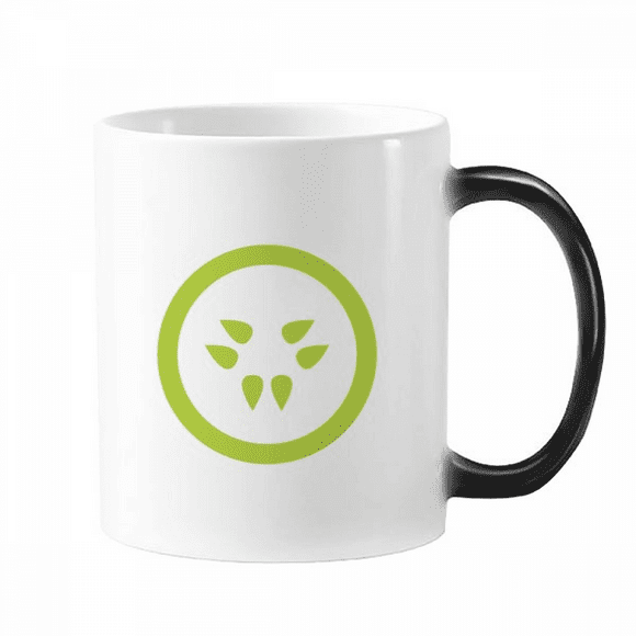 Vegetables Cut Tomatoes Art Deco Fashion Mug Changing Color Cup Morphing Heat Sensitive 12oz
