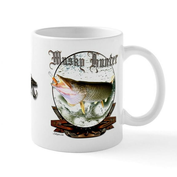 CafePress - Musky Hunter Mug - 11 oz Ceramic Mug - Novelty Coffee Tea Cup