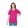 thumbnail image 3 of (2 pack) Turtle Bay New York Womens Short Sleeve Crew Neck Tee Relaxed Fit, 3 of 9