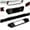 Black, variant on TINKI 3D Carbon Fiber, Rear License Frame Sticker Compatible with Corvette C8 Stingray Z06 Z51 2020 2021 2022 2023, License Plate Frame Decorative Decal Accessories