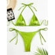 thumbnail image 1 of Conjunto de Bikini de estilo brasileño para mujer, traje de baño de dos piezas con realce, color rojo liso, estilo brasileño, Tanga lateral, 2024, 1 of 5