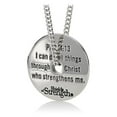 thumbnail image 2 of Women's Stainless Steel Volleyball Necklace-Phil 4:13 by Shields of Strength, 2 of 4