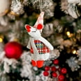 thumbnail image 1 of CaiYueKe Christmas Mouse Ornament Doll Hanging Pendant, Festive Holiday Tree Mantel Decoration, Cute Mouse Toy Gift for Kids, Holiday Party Supplies and Home Decor, 1 of 7