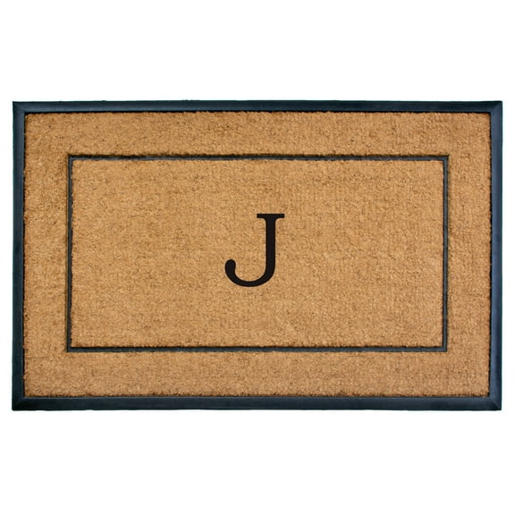 Calloway Mills Traditional Personalizable Multi-color Coir Indoor Doormat, 2' x 4'