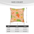 thumbnail image 4 of Velvet Decorative Throw Pillow Covers Set of 2, Soft Square Cushion Cover with Invisible Zipper Cute Vegetables Printing, 18"x18", 4 of 7