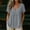 Gray, variant on Womens Tops Casual V Neck Short Sleeve T Shirts Babydoll Loose Fit Peplum Tops