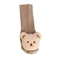 thumbnail image 2 of Faithtur Baby Socks Cartoon Bear Long Knitting Spring Fall Winter Anti Slip Socks Infant Socks 3-6 Months, 2 of 5