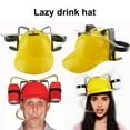thumbnail image 2 of Drinking Helmet Adjustable Labor-saving Plastic Novelty Lazy Drinks Helmet Supplies for Home, 2 of 9