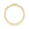 thumbnail image 2 of ANGARA Natural Nature Inspired Pave-Set Emerald Leaf and Vine Ring in 14K Yellow Gold for Women (Size-1.3mm) | May Birthstone, Birthday, Anniversary, Jewelry Gift for Women | Natural Emerald Ring, 2 of 10