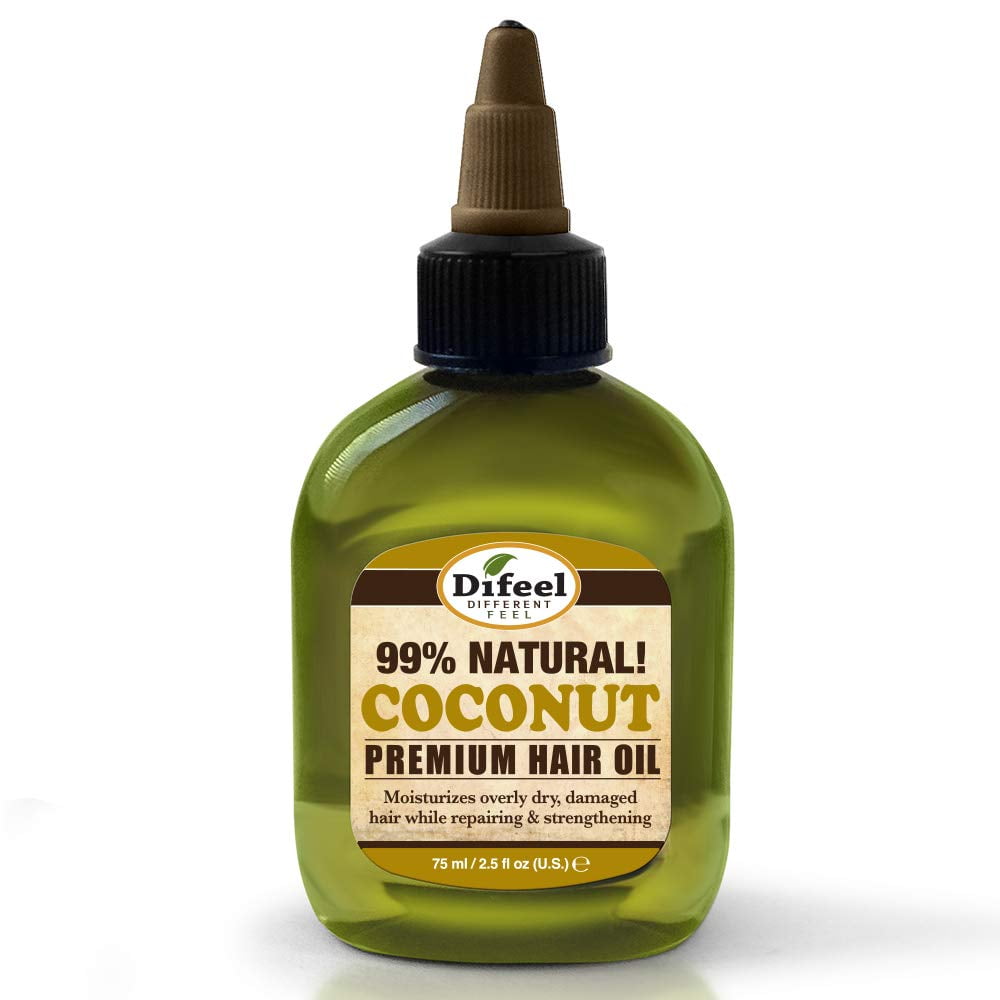 Difeel Premium 99 Natural Deep Conditioning Coconut Hair Oil 2.5 oz. (Pack of 3)