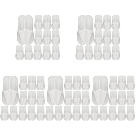 

Bestonzon 100 Pairs Disposable House Slippers Closed Toe Disposable Slippers for Guests