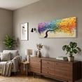 thumbnail image 2 of Large Colorful Tree of Life Canvas Wall Art, Abstract Tree Decor Painting Canvas Print for Living Room, Bedroom, Office Decorations, Gifts for Men, 2 of 7