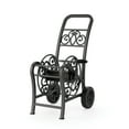 thumbnail image 4 of Suncast Decorative Metal Outdoor Garden Hose Cart for 150' of Standard Vinyl Hose, Black, 4 of 9