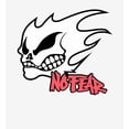 thumbnail image 5 of No Fear Fire Skull Logo Adult White Long Sleeve Hoodie-XL, 5 of 6