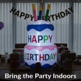 thumbnail image 6 of Sunnydaze Inflatable Party Decoration Happy Birthday Cake, 4 ft, 6 of 11