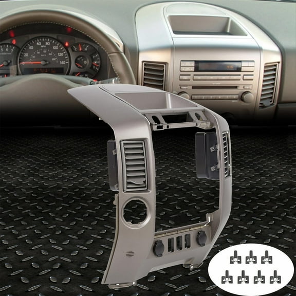 For 2004-2006 Nissan Titan XE SE Armada SE Instrument Panel Lid Dash Radio Bezel