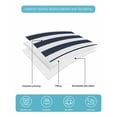 thumbnail image 5 of Quilts Twin Size, Anchor Navy Blue Soft Comforter Bedding Set for Bed, Red Nautical White Geometric Stripes Lightweight Quilted Bedspread with Pillow Cover(2 Pieces) for All Season, 68x86 Inch, 5 of 6