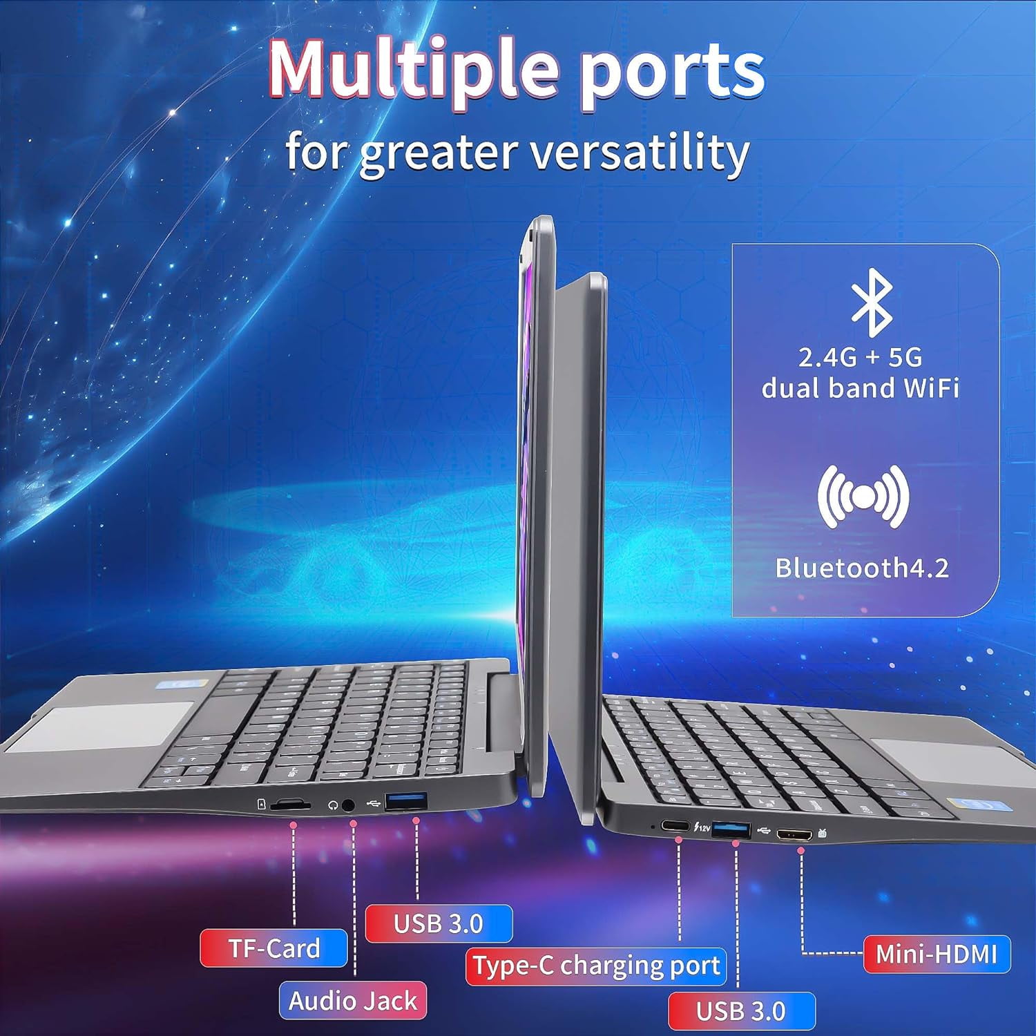 Win11 Pro/Office 2019】 10.1-inch Mini Laptop Celeron N4020, Quad Core 8GB RAM, 256GB SSD, Built-in Webcam, WiFi, HDMI, Easy to Carry, Suitable for Children and Adults - Walmart.com Win11 Pro/Office 2019】 10.1-inch Mini Laptop Celeron N4020, Quad Core 8GB RAM, 256GB SSD, Built-in Webcam, WiFi, HDMI, Easy to Carry, Suitable for Children and Adults - Walmart.com